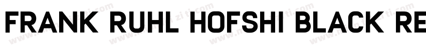 Frank Ruhl Hofshi Black Regular字体转换